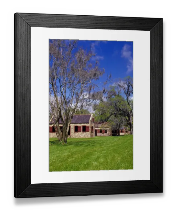 Framed Print : N. A. USA, South Carolina, Mt. Pleasant. Slave quarters at Boone Hall Plantation Framed Print : N. A. USA, South Carolina, Mt. Pleasant. Slave quarters at Boone Hall Plantation