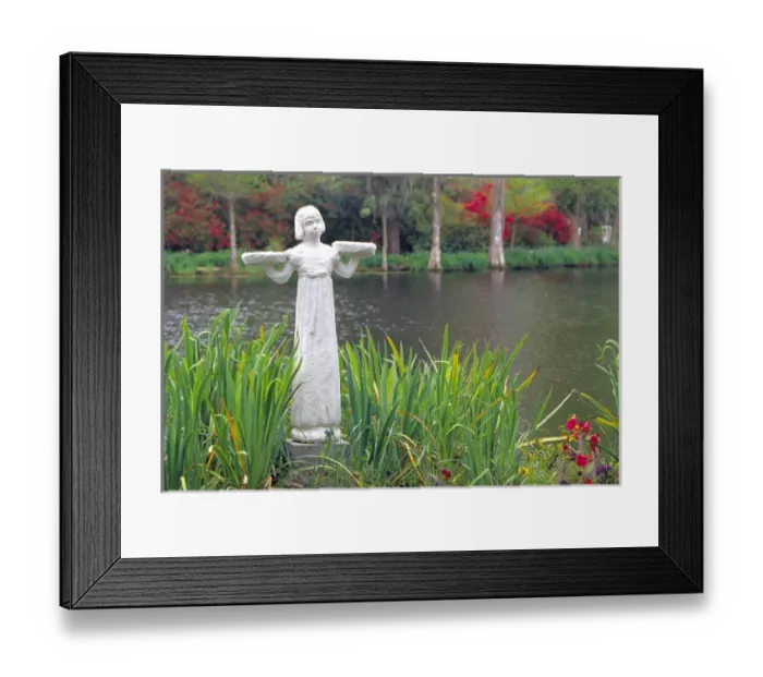Framed Print : N. A. USA, South Carolina, Charleston. Magnolia Plantation & Gardens. Bird Girl Framed Print : N. A. USA, South Carolina, Charleston. Magnolia Plantation & Gardens. Bird Girl