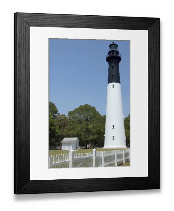 Framed Print : Hunting Island Lighthouse in Hunting Island State Park, Hunting Island, South Carolina Framed Print : Hunting Island Lighthouse in Hunting Island State Park, Hunting Island, South Carolina