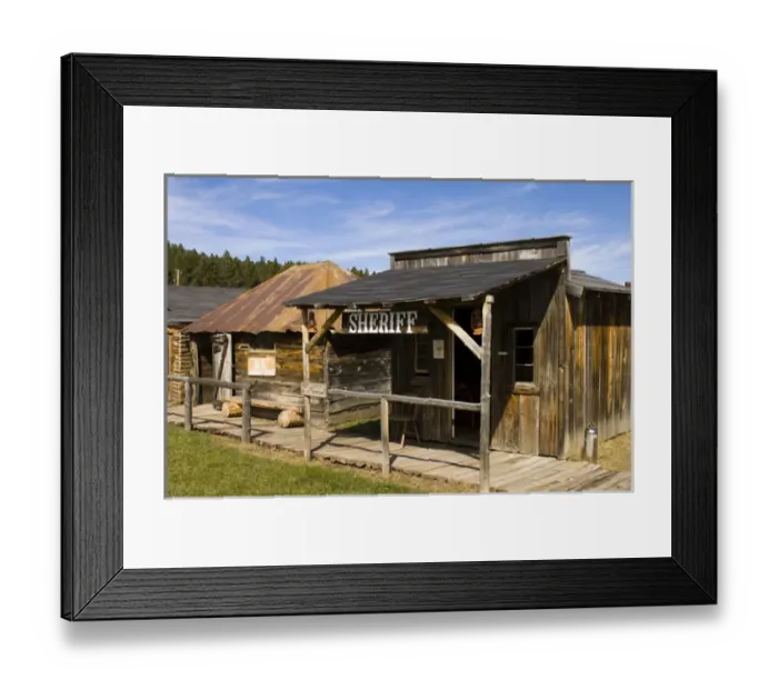 Framed Print : Four Mile Old West Town, Custer, Black Hills, South Dakota, USA Framed Print : Four Mile Old West Town, Custer, Black Hills, South Dakota, USA