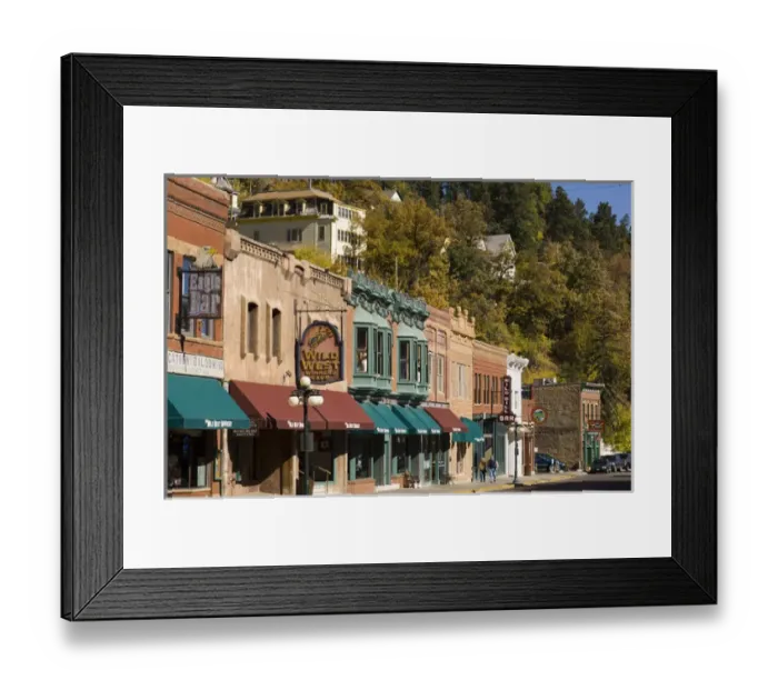 Framed Print : Main Street, Deadwood, Black Hills, South Dakota, USA Framed Print : Main Street, Deadwood, Black Hills, South Dakota, USA