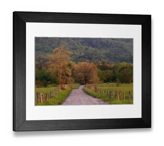 Framed Print : Sparks Lane in early spring Cades Cove Great Smoky Mountains N. P. TN