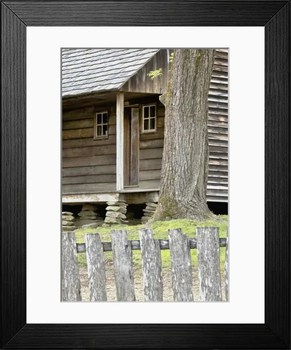 Framed Print : Cabin, Tipton Place, Cades Cove, Great Smoky Mountains National Park, Tennessee Framed Print : Cabin, Tipton Place, Cades Cove, Great Smoky Mountains National Park, Tennessee