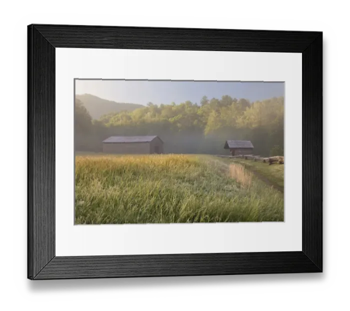 Framed Print : Dan Lawson Place at sunrise, Cades Cove, Great Smoky Mountains National Park, Tennessee Framed Print : Dan Lawson Place at sunrise, Cades Cove, Great Smoky Mountains National Park, Tennessee