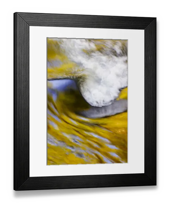 Framed Print : USA; Tennessee; Great Smoky Mountain NP; Stream abstract withreflections of spring