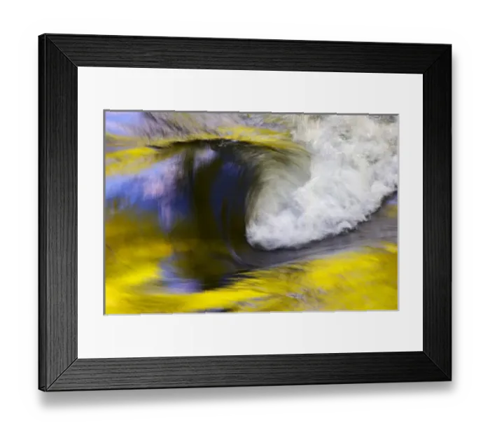 Framed Print : USA; Tennessee; Great Smoky Mountain NP; Stream abstract with reflections of spring