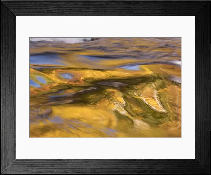 Framed Print : USA Smoky Mountain NP Tennessee refections of fall foliage in creek Framed Print : USA Smoky Mountain NP Tennessee refections of fall foliage in creek