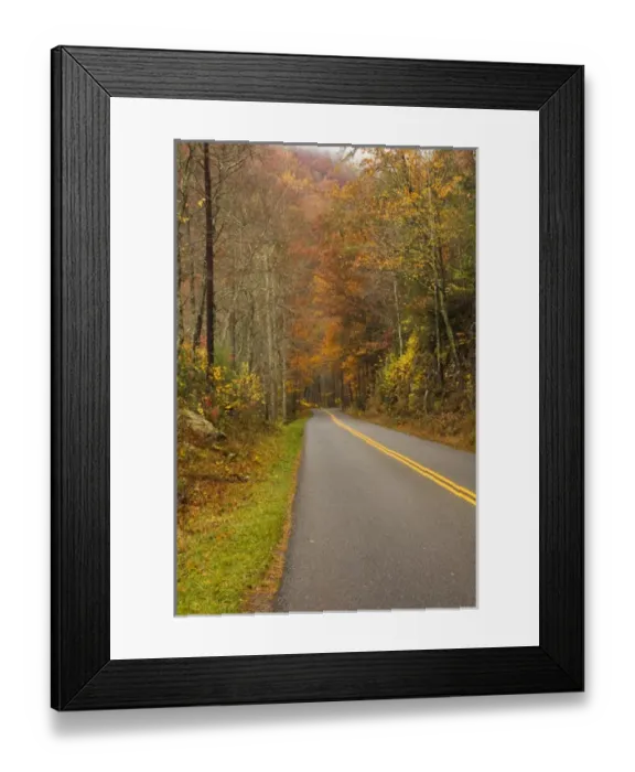 Framed Print : USA, North America, North Carolina, Great Smoky Mountain NP. Road through the Smokies Framed Print : USA, North America, North Carolina, Great Smoky Mountain NP. Road through the Smokies