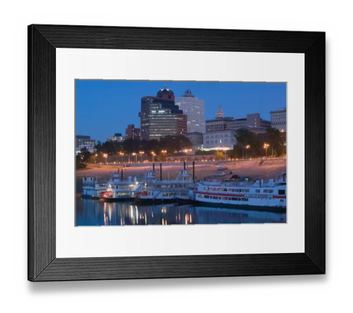 Framed Print : USA, Tennessee, Memphis, City View from Mud Island Framed Print : USA, Tennessee, Memphis, City View from Mud Island