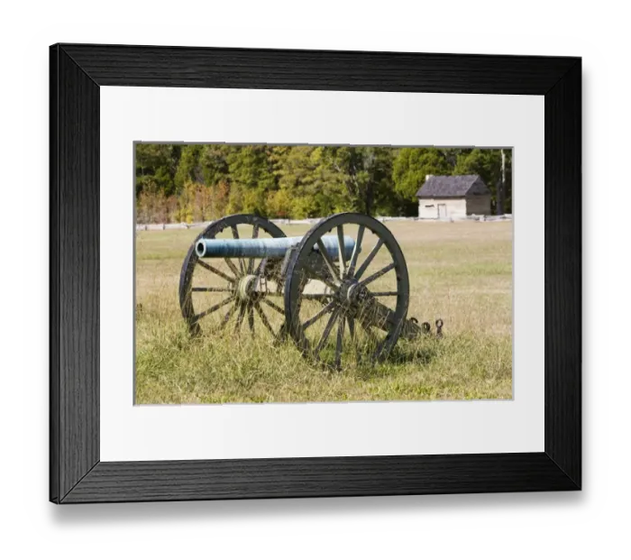 Framed Print : USA, Tennessee, Shiloh: Shiloh Civil War Battlefield, Artillery Battery-Peach Orchard Framed Print : USA, Tennessee, Shiloh: Shiloh Civil War Battlefield, Artillery Battery-Peach Orchard