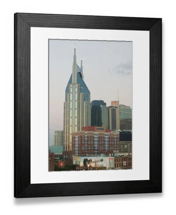 Framed Print : USA, Tennessee, Nashville: Bell South Tower, before Dawn Framed Print : USA, Tennessee, Nashville: Bell South Tower, before Dawn
