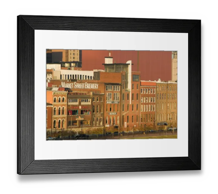 Framed Print : USA, Tennessee, Nashville: Buildings along First Avenue North