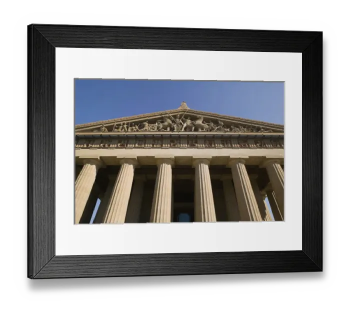 Framed Print : USA, Tennessee, Nashville: Nashville Parthenon, replica Framed Print : USA, Tennessee, Nashville: Nashville Parthenon, replica