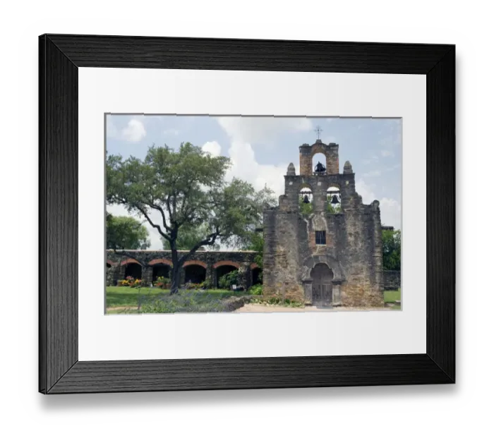 Framed Print : USA, Texas, Mission San Francisco de la Espada near San Antonio Framed Print : USA, Texas, Mission San Francisco de la Espada near San Antonio