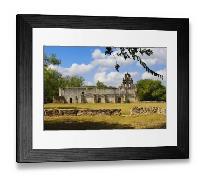 Framed Print : Texas, San Antonio. Mission San Juan