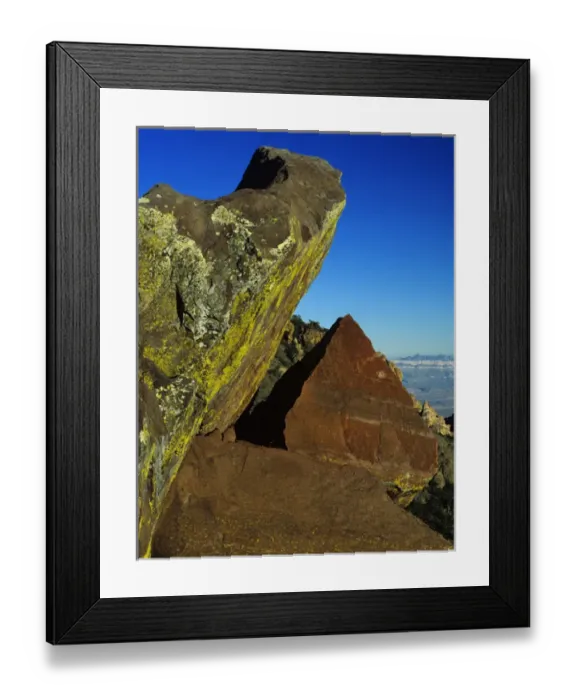 Framed Print : View from Lost Mine Peak, Big Bend National Park, Texas, USA