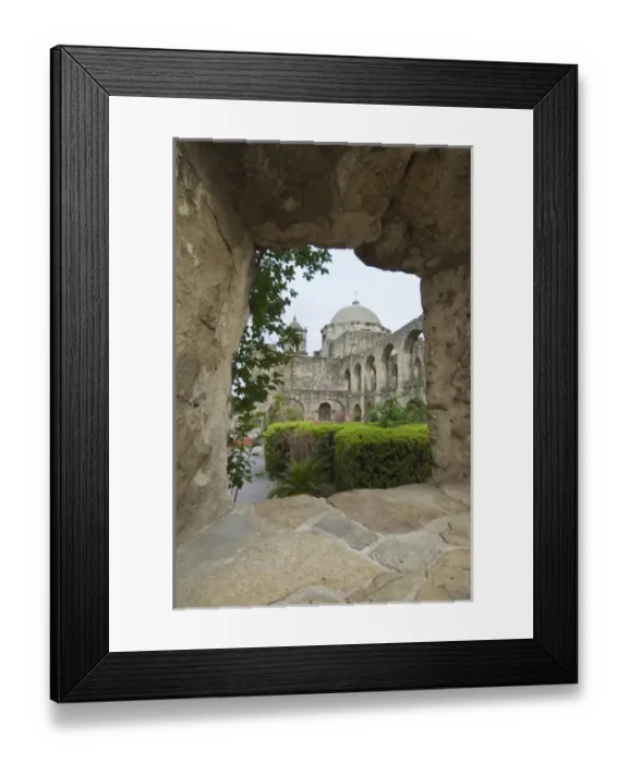 Framed Print : Texas, San Antonio, San Antonio Missions NHP, Misison San Jose Y San Miguel de Aguayo