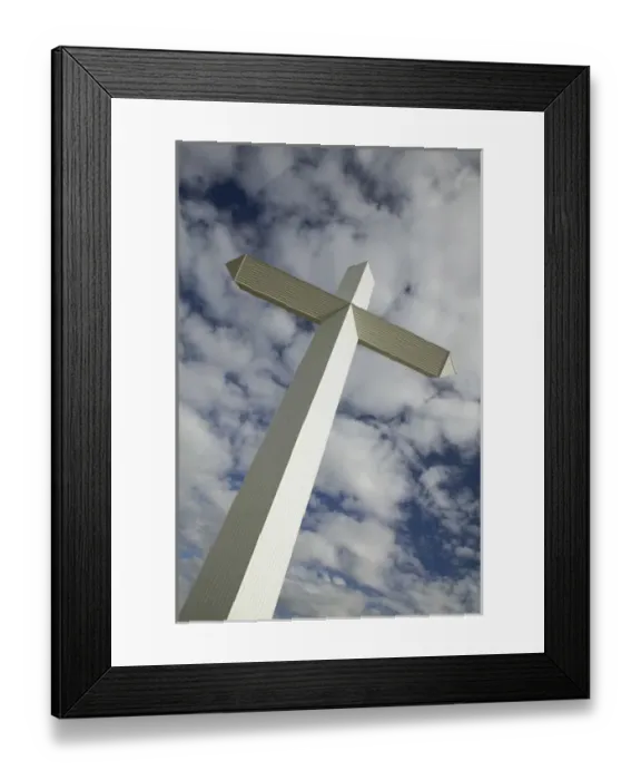 Framed Print : USA-TEXAS-Panhandle Area-Groom: Cross of Our Lord (el. 190 ft. ) 2nd Largest