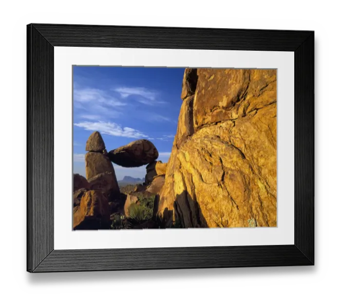 Framed Print : BIG BEND NATIONAL PARK, TEXAS. USA. Arch at sunrise. Grapevine Hills Framed Print : BIG BEND NATIONAL PARK, TEXAS. USA. Arch at sunrise. Grapevine Hills
