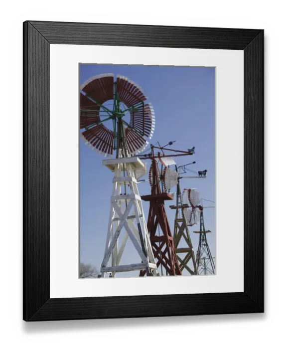 Framed Print : USA-TEXAS-Lubbock: American Wind Power Center Historic Windmills Framed Print : USA-TEXAS-Lubbock: American Wind Power Center Historic Windmills