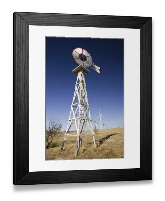 Framed Print : USA-TEXAS-Lubbock: American Wind Power Center Historic Windmills Framed Print : USA-TEXAS-Lubbock: American Wind Power Center Historic Windmills