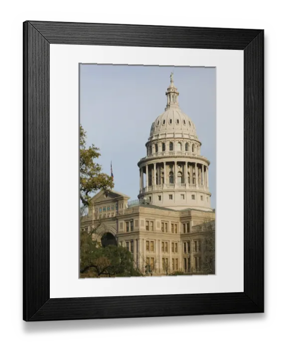 Framed Print : USA-TEXAS-Austin: Texas State Capitol- Exterior  /  Morning