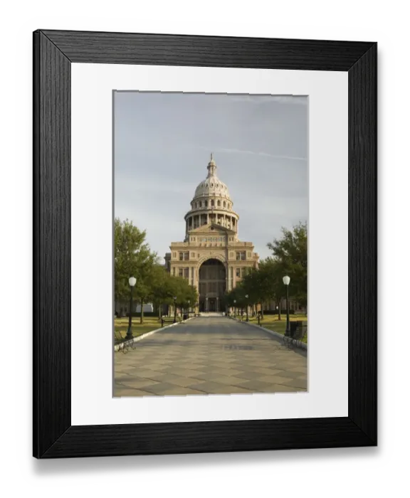 Framed Print : USA-TEXAS-Austin: Texas State Capitol- Exterior  /  Morning