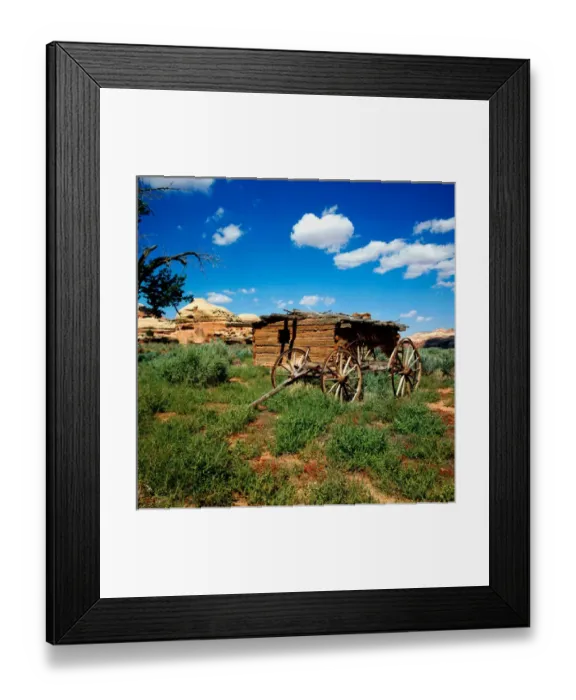 Framed Print : Close-Up of Kirk Cabin and wagon frame located in the Salt Creek Canyon, Needles Framed Print : Close-Up of Kirk Cabin and wagon frame located in the Salt Creek Canyon, Needles