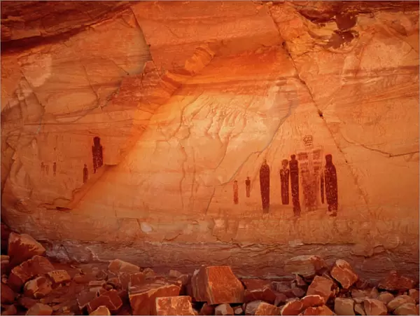 Great Gallery Detail, Horsehoe Canyon, Canyonlands National Park