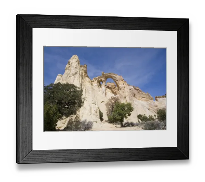Framed Print : USA - Utah. Grosvenor Arch in Grand Staircase - Escalante National Monument