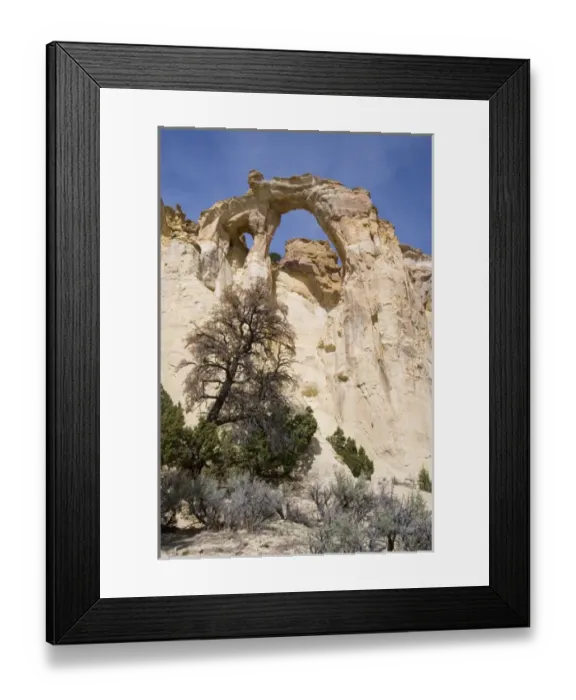 Framed Print : USA - Utah. Grosvenor Arch in Grand Staircase - Escalante National Monument