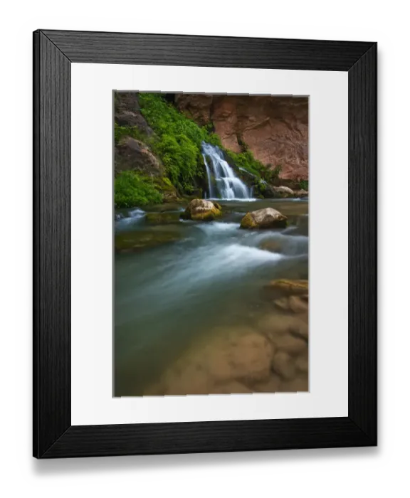 Framed Print : USA, Utah, Zion National Park. The Virgin River Narrows and Big Springs Framed Print : USA, Utah, Zion National Park. The Virgin River Narrows and Big Springs