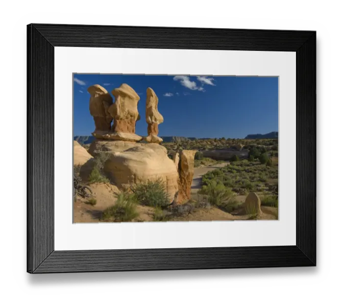 Framed Print : USA, Utah, Escalante Wilderness. Pinnacles in Devils Garden Framed Print : USA, Utah, Escalante Wilderness. Pinnacles in Devils Garden