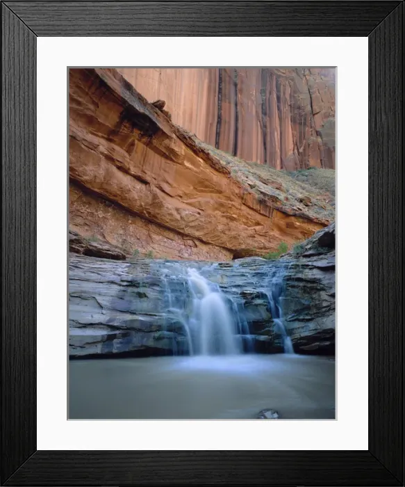 Framed Print : A waterfall on the Escalante River in Coyote Gulch, Grand Staircase-Escalante Nat l Framed Print : A waterfall on the Escalante River in Coyote Gulch, Grand Staircase-Escalante Nat l
