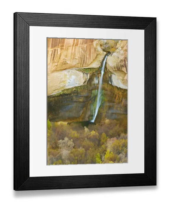 Framed Print : Lower Calf Creek Falls in Grand Staircase-Escalante National Monument, Utah