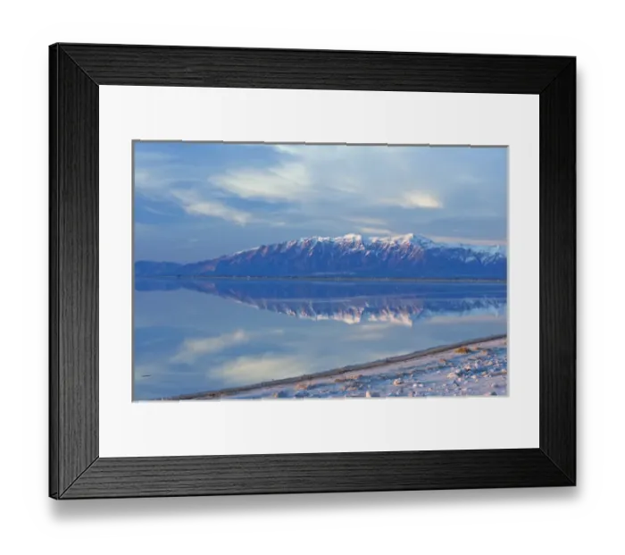 Framed Print : View from Antelope Island Causeway at sunset of Great Salt Lake and Northern Wasatch Framed Print : View from Antelope Island Causeway at sunset of Great Salt Lake and Northern Wasatch