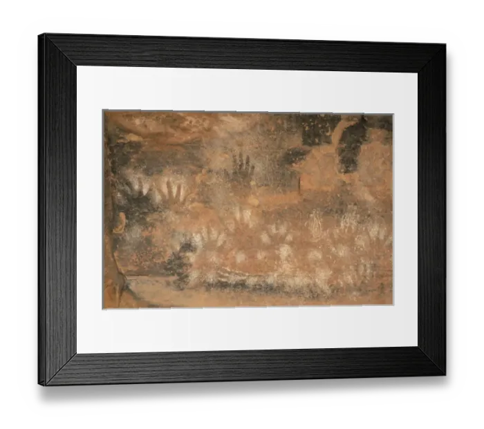 Framed Print : Canyonlands National Park, UT Ancestral Puebloan pictographs in the Needles District