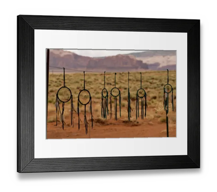Framed Print : Monument Valley, Utah, United States. Native American dream catchers for sale Framed Print : Monument Valley, Utah, United States. Native American dream catchers for sale