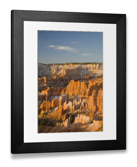 Framed Print : UT, Bryce Canyon National Park, Bryce Amphitheater, view from Sunrise Point