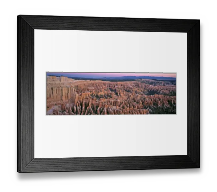 Framed Print : USA, Utah, Bryce Canyon NP. The red fingers of dawn tickle Bryce Canyon National Park