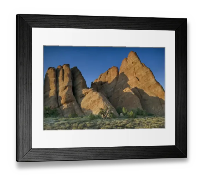 Framed Print : Sandstone rising from the desert floor, Arches National Park, Utah, USA Framed Print : Sandstone rising from the desert floor, Arches National Park, Utah, USA