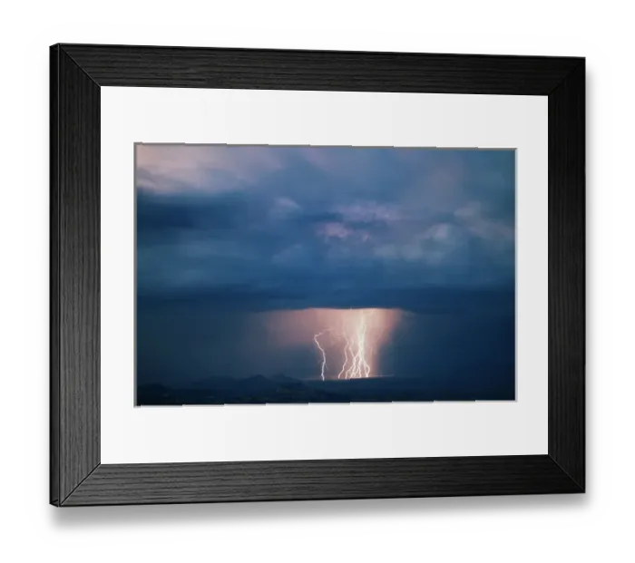 Framed Print : USA, Utah, Thunderstorm over Cathedral Valley