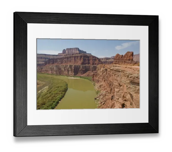 Framed Print : NA, USA, Utah, Moab, Canyonlands NP. Potash Road access into Canyonlands NP provides