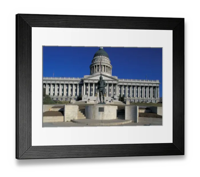 Framed Print : USA, Utah, Salt Lake City. Utah State Capital Framed Print : USA, Utah, Salt Lake City. Utah State Capital