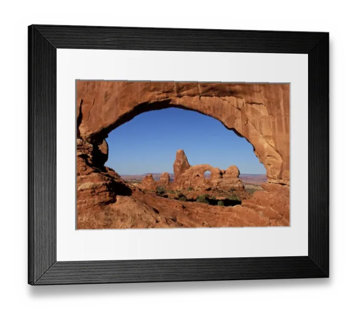 Framed Print : NA, USA, Utah, Arches NP, North Window Arch Framed Print : NA, USA, Utah, Arches NP, North Window Arch