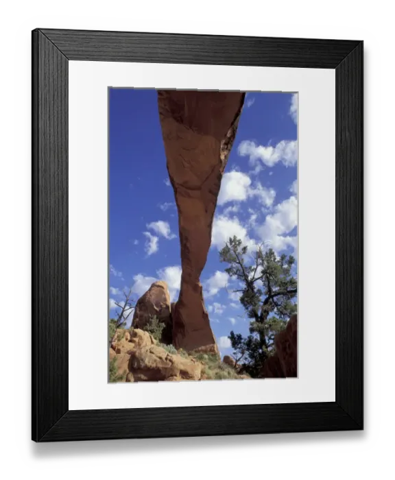 Framed Print : N. A. USA, Utah, Arches National Park. Landscape Arch