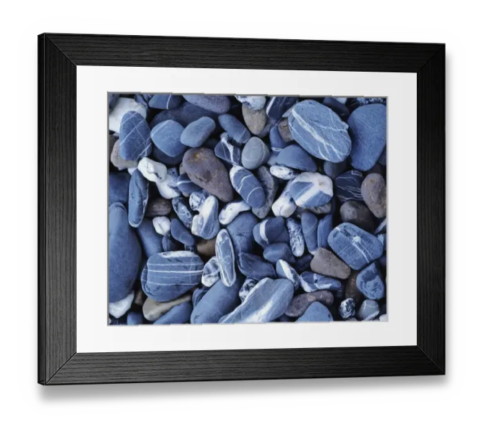 Framed Print : USA, Vermont, Lack Champlain, Stones