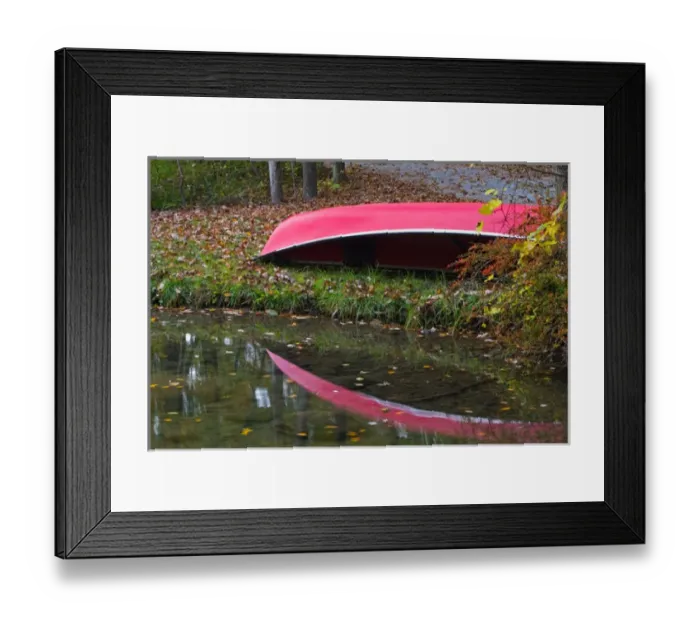 Framed Print : USA, Vermont, Arlington, Fall color around Emerald Lake