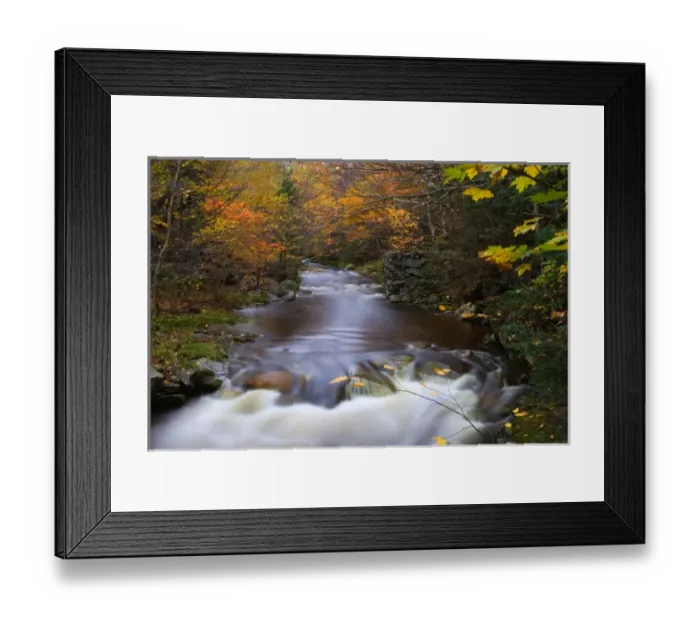 Framed Print : USA, Vermont, East Arlington, Flowing streams along the Appalachian Trail