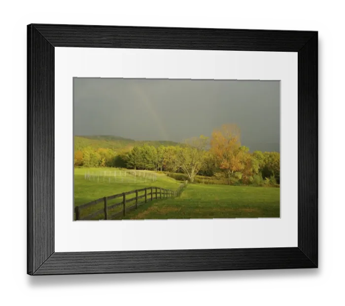 Framed Print : North America, USA, Vermont, Windsor County. Rainbow over a field in autumn Framed Print : North America, USA, Vermont, Windsor County. Rainbow over a field in autumn